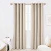 100% Blackout Curtains for Bedroom; 84 inch Length 2 Panels Set; Grommet Thermal Insulated Curtains (52" x 84"; 2 Panels)