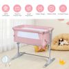 Portable Baby Bed Side Sleeper Infant Travel Bassinet Crib W/Carrying Bag