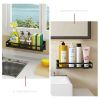 Kitchen Spice Rack Stainless Steel Spice Rack Wall-mounted With No Holes Seasoning Oil Salt Sauce Vinegar Storage Rack