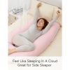 Pregnancy Pillows with Cooling Cover; U-Shaped Full Body Maternity Pillow for Side Sleepers 57 inch