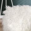 Modern Faux fur home office chair;  fluffy chair for girls;  makeup vanity Chair