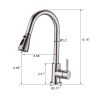 Pull Down Kitchen Faucet with Sprayer Stainless Steel