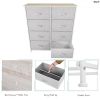 Fabric Dresser for Bedroom;  Tall Dresser with 8 Drawers;  Storage Tower with Fabric Bins;  Double Dresser;  Chest of Drawers for Closet;  Living Room