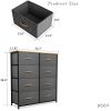 Fabric Dresser for Bedroom;  Tall Dresser with 8 Drawers;  Storage Tower with Fabric Bins;  Double Dresser;  Chest of Drawers for Closet;  Living Room