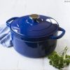 Cast Iron;  6.5 Quart Enameled Cast Iron Dutch Oven